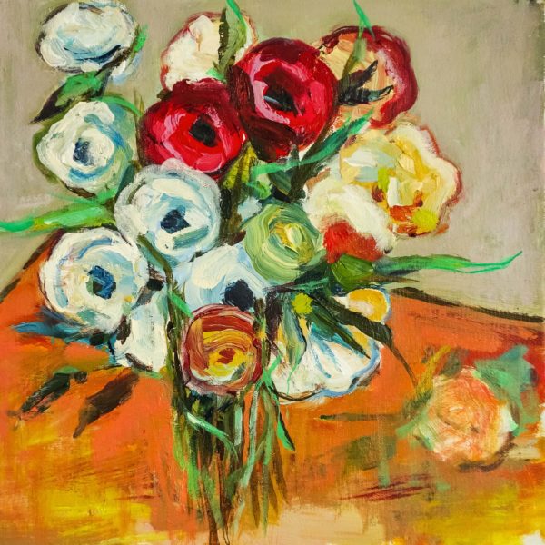 White Bouquet on Table